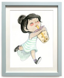Boba Girl Art Print 8x10