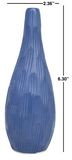 Modo Vase - Carved Solid Blue