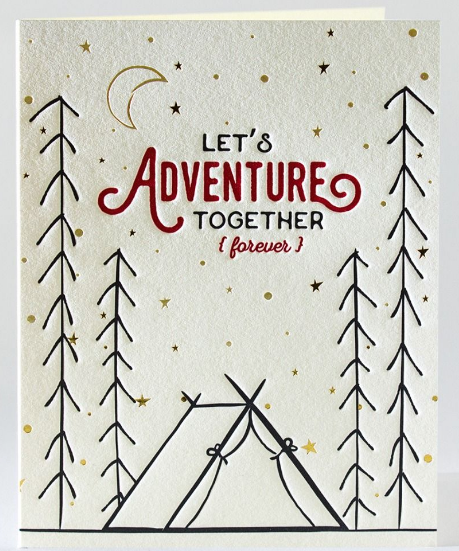 Let's Adventure Together - Anniversary/Love Card