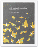 I wish you joy - Birthday Card
