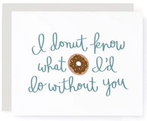 Donut Know - Love / Thank You Card