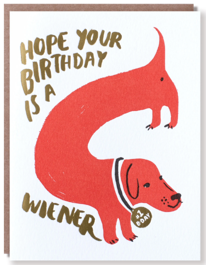 Wiener Birthday - Birthday Card
