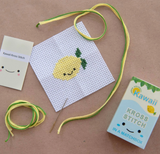 Matchbox Mini Cross Stitch Lemon