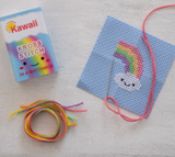 Matchbox Mini Cross Stitch Rainbow Cloud