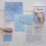 Matchbox Mini Cross Stitch Rainbow Cloud
