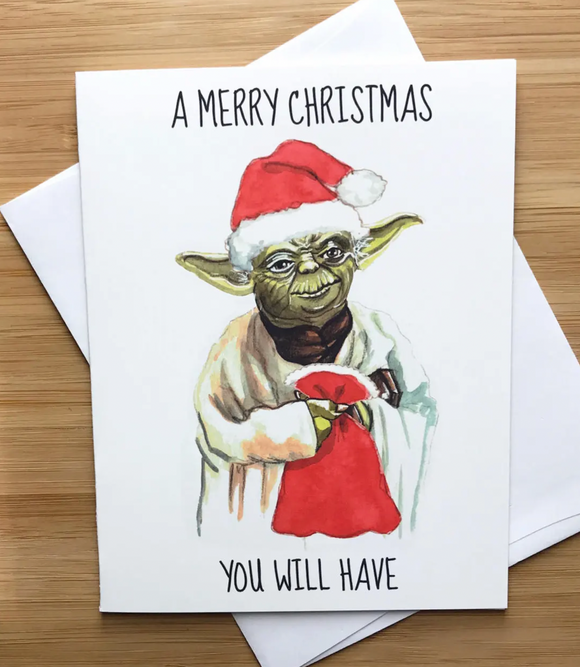 Yoda Holiday Card