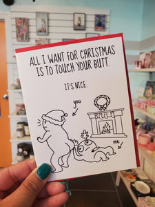 Touch Your Butt Holiday Card