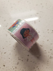 Kids and Flowers Stamp Washi Tape