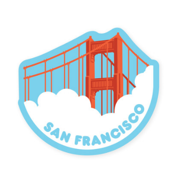 SF Bridge Fog Sticker