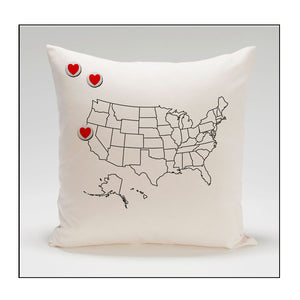 US Hearts Pillow