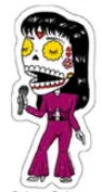 Selena Sugar Skull Sticker