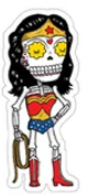 Wonder Woman Sugar Skull Sticker