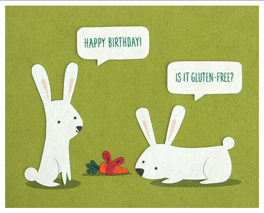 Gluten Free - Birthday Card