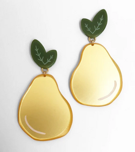 Pear Earrings Lg