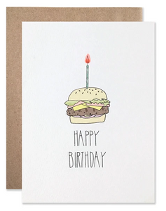 Happy Birthday Burger - Birthday Card