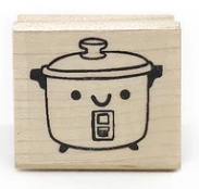 Rice Cooker Rubber Stamp