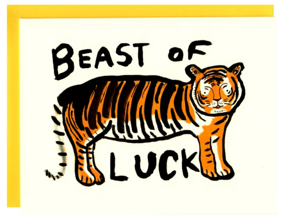 Beast of Luck - Congratulations Card