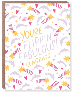 Flippin' Fabulous - Congratulations Card