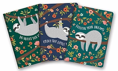 Sloth Notebook - 3 styles