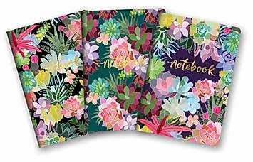 Succulent Paradise Notebook - 3 Styles