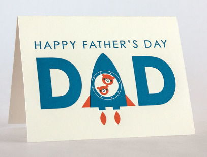 Rocket Bear - Father's Day Card