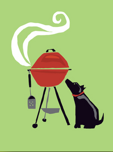 Dog and Grill - Father's Day Card