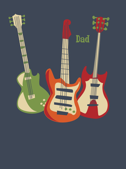 Guitar Trio - Father's Day Card