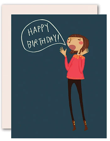 Yell Happy Birthday - Birthday Card