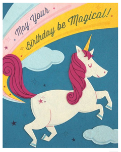 Unicorn Birthday - Birthday Card