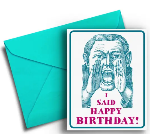 Loud Talker - Birthday Card