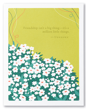 Million Little Things - Friendship/Thank You Card