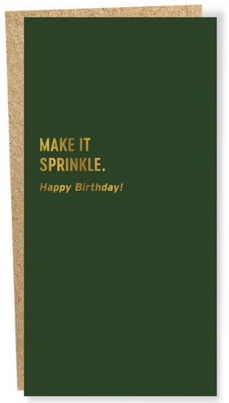 Make it Sprinkle - Cash Birthday Card