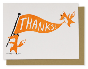 Foxy Thank You - Thank You Card