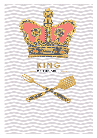 King of the Grill - Father's Day Card