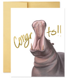 Hippo Congrats - Congratulations Card