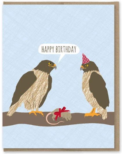 Hawks - Birthday Card