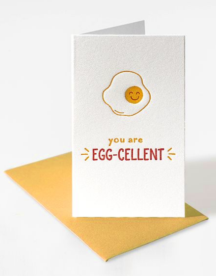 Mini Notecard - Egg-cellent