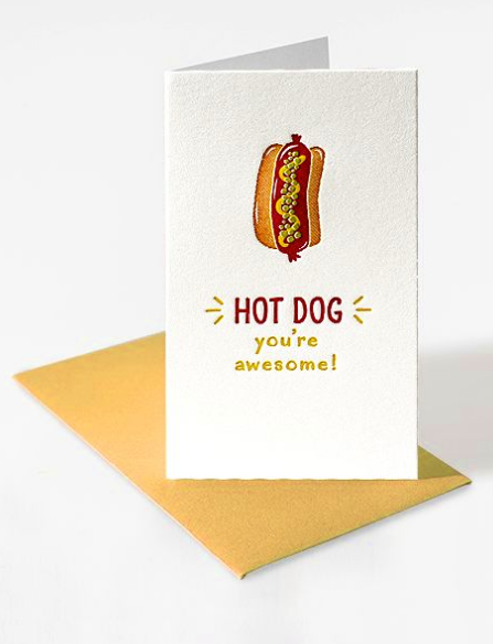 Mini Notecard - Hot Dog