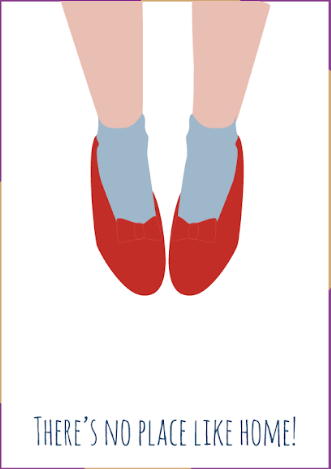Ruby Slippers - New Home Card