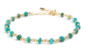 Turquoise Gemstone Bracelet - S for Sparkle