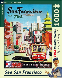 San Francisco via TWA Puzzle 1000 pcs