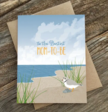 Mom-to-Be Sandpiper - Baby Shower Card
