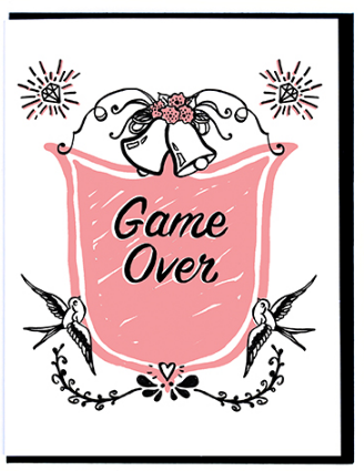 Game Over - Wedding Card