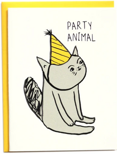 Party Animal Cat - Birthday Card