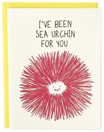 Sea Urchin for You - Love Card