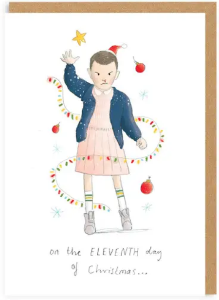 Eleventh Day of Christmas - Christmas Card