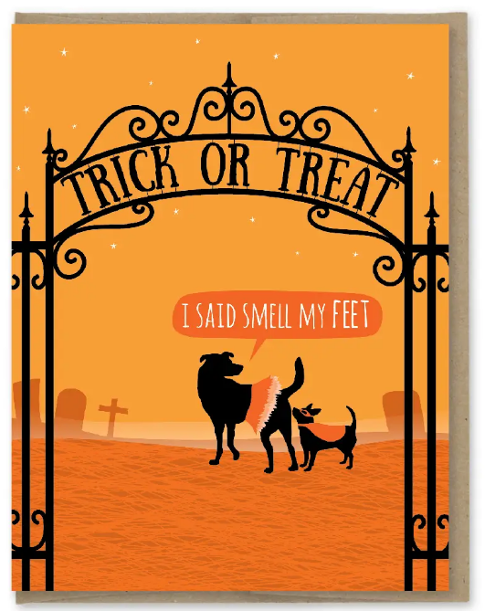 Halloween Smell My Feet - Halloween Card
