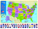 USA Kids Map Puzzle 300pc