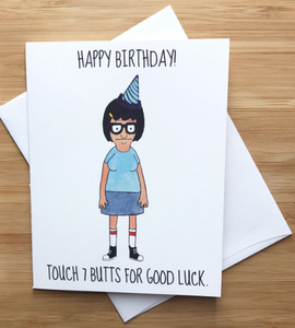 Tina Bob's Burgers - Birthday Card