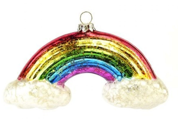 Rainbow Glass Ornament